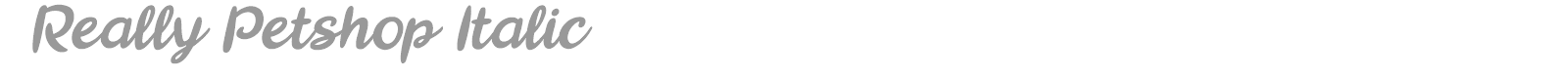 Really Petshop font preview